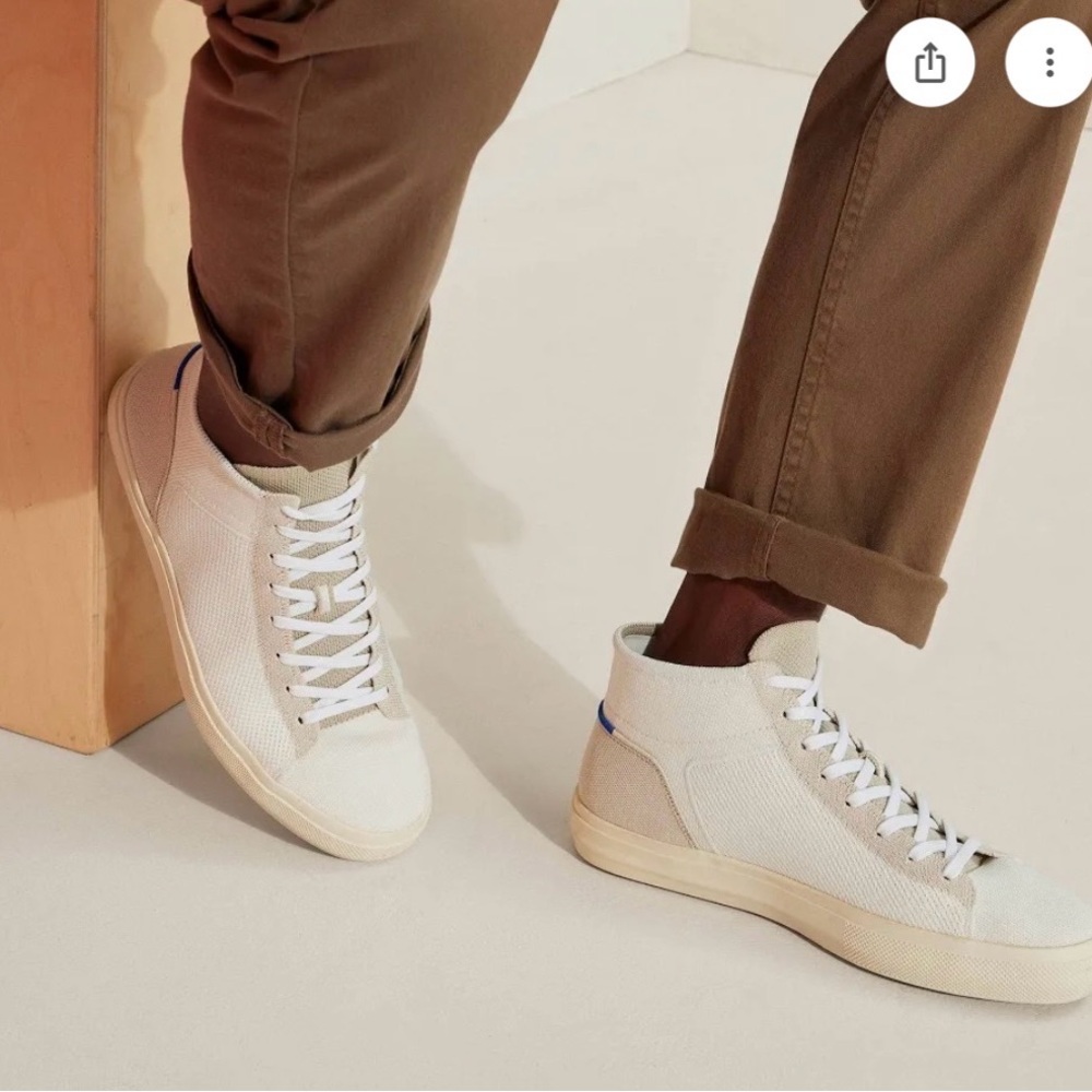 Rothy's Men's Sand Dune High-Top Sneakers
